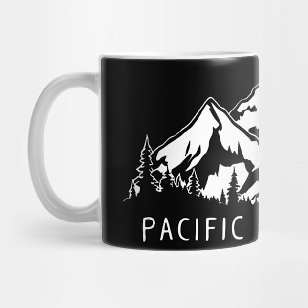 Pacific crest trail,hiking lover black by SimpleInk